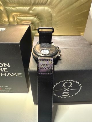 Omega x swatch mission to the moon nero