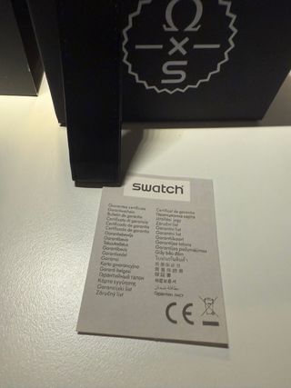 Omega x swatch mission to the moon nero