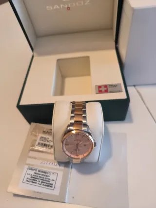 Reloj Sandoz Mujer Oro y Plata