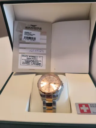 Reloj Sandoz Mujer Oro y Plata