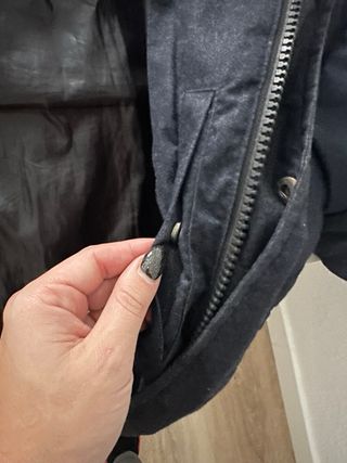 Abrigo plumífero azul marino hombre