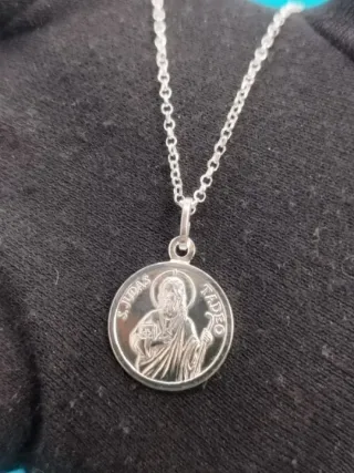 Conjunto Plata 925 mm San Judas Tadeo