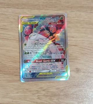 Carta Pokémon Pheromosa & Buzzwole GX TAG TEAM