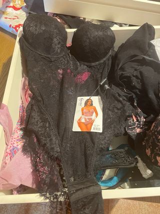 Body pizzo nero taglia M