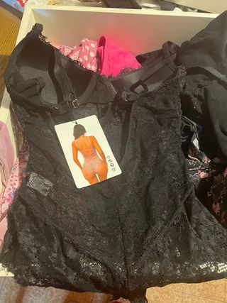 Body pizzo nero taglia M