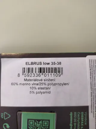 Calzini Elbrus trekking corti con lana merino