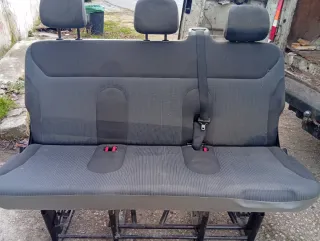 Asientos Dobles Furgoneta Negro