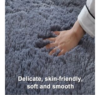 2 Alfombras ovalada pelo largo 80x200cm