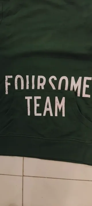 Sudadera verde hombre talla S