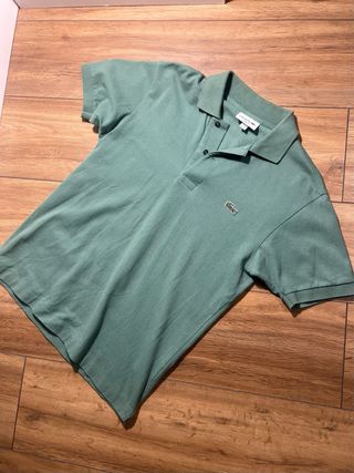 Polo Verde Lacoste Clásico