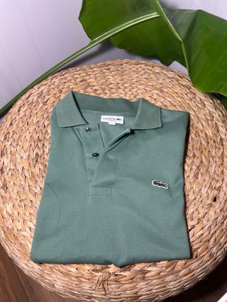 Polo Verde Lacoste Clásico