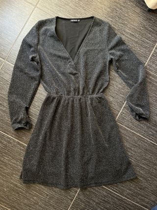 Vestito Terranova nero glitter XS