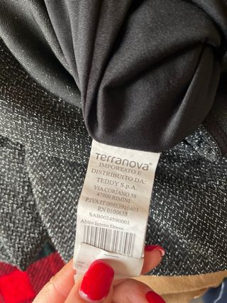 Vestito Terranova nero glitter XS