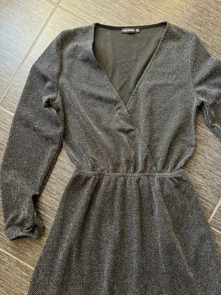 Vestito Terranova nero glitter XS