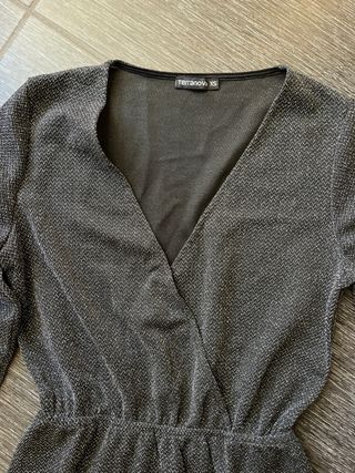 Vestito Terranova nero glitter XS