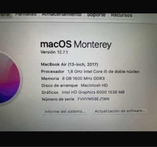 MacBook Air 13” (2017) Plata