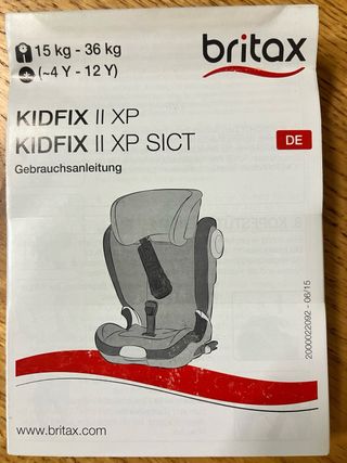 Silla coche Britax Römer Kidfix II SICT Grupos 2/3