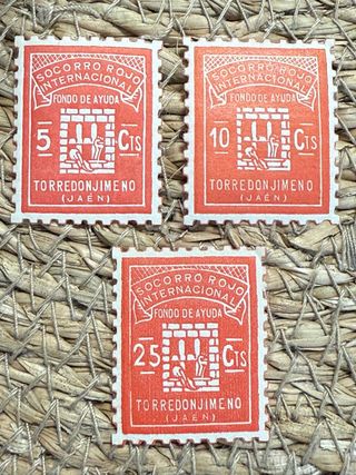 Serie 3 sellos Torredonjimeno guerra civil