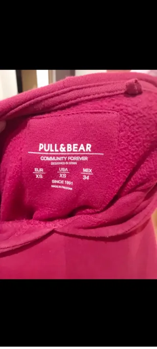Sudadera Pull&Bear Roja