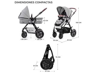 Kinderkraft Carrito Bebé 2 Piezas MOOV