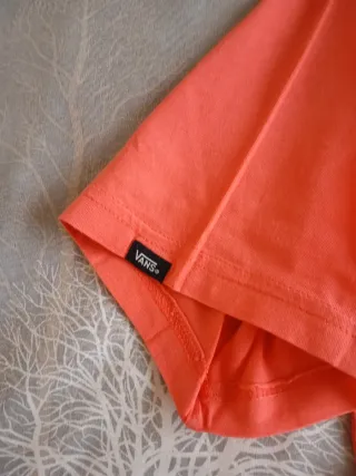 Camiseta Vans chico color coral