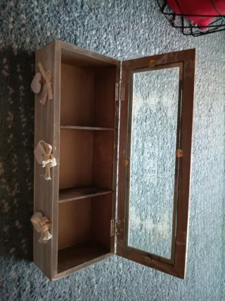 Scatola porta bustine tè legno e vetro