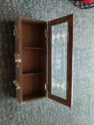 Scatola porta bustine tè legno e vetro