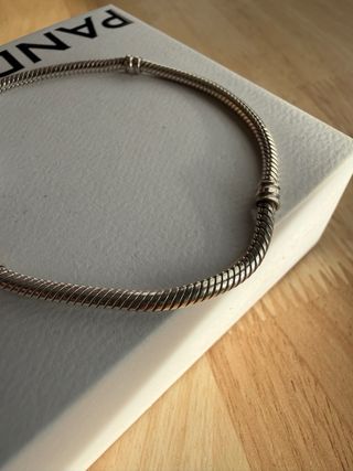 Pulsera Pandora Serpiente 18cm Plata