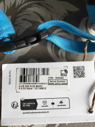 Casco de esquí Wedze azul para niños