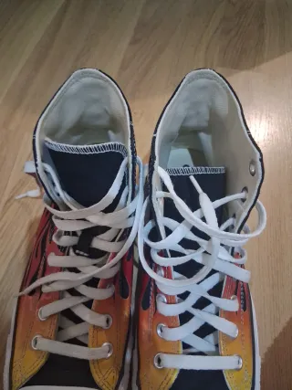 Zapatillas Converse Altas Estampado Llamas