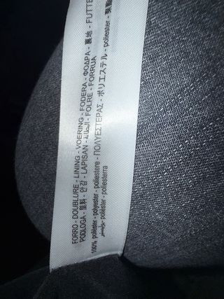 Zara Casaco Corte Reto Cinza