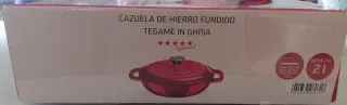 Cazuela Hierro Fundido Roja.