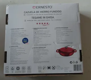 Cazuela Hierro Fundido Roja.