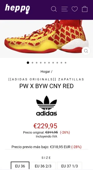 Adidas Pharrell x Crazy BYW Año Nuevo Chino