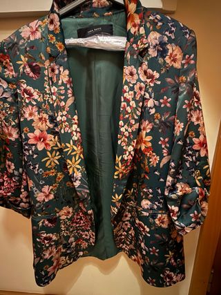 Blazer Zara floral tamanho único
