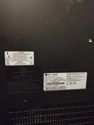 Televisión LG Negra