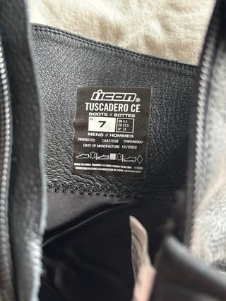 Botas de moto mujer talla 37 cuero negro