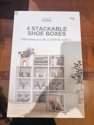 8 Cajas Apilables para Zapatos Primark Home