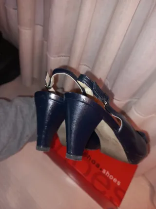 Tacones Stephen Allen Negros Peep Toe