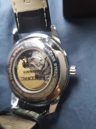 Reloj Fredric Mecánico Tourbillon Negro/Dorado