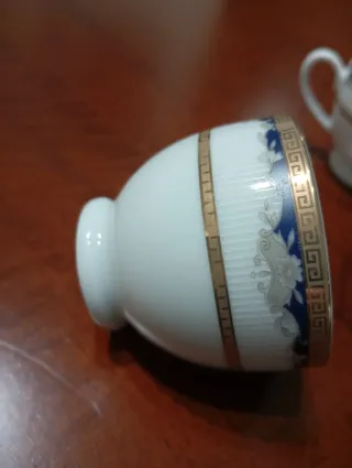 Sei tazzine da caffè in porcellana