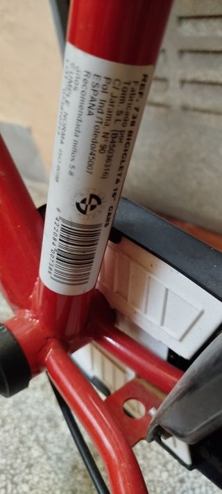 Bicicleta infantil talla 16