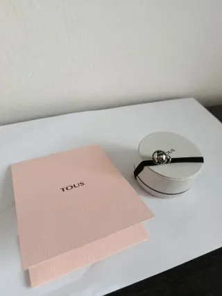 Pendientes Tous Plata y Negro con caja y tiquet