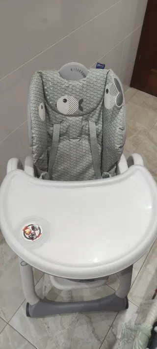 Trona Chicco Polly2Start gris peces