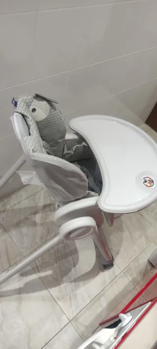 Trona Chicco Polly2Start gris peces