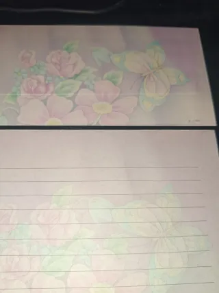 Portada y carta Perfumada Sunny