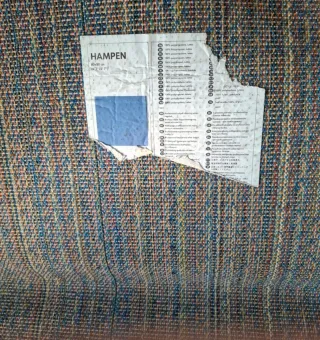 Tappeti blu in tessuto