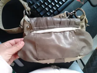 Bolso Guess Original Beige y Gris de piel,