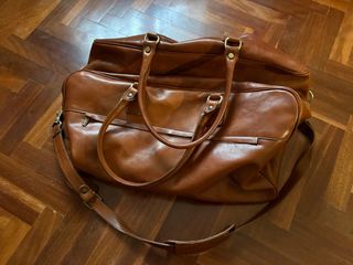 Bolso de viaje Salvador Bachiller marrón