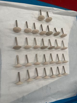 Lote 30 muelas abrasivas